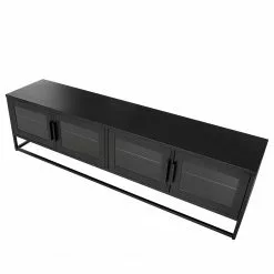 Ars manufacti TV-Lowboard Kayys - Glas / Metall - Schwarz -Kommoden Verkäufe 2023 1000219019 210330 15104500007 DETAILS P000000001000219019