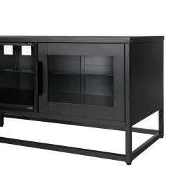 Ars manufacti TV-Lowboard Kayys - Glas / Metall - Schwarz -Kommoden Verkäufe 2023 1000219019 210330 15104900009 DETAILS P000000001000219019