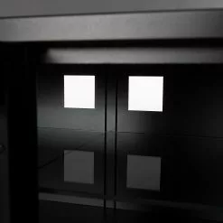 Ars manufacti TV-Lowboard Kayys - Glas / Metall - Schwarz -Kommoden Verkäufe 2023 1000219019 210330 15105700013 DETAILS P000000001000219019