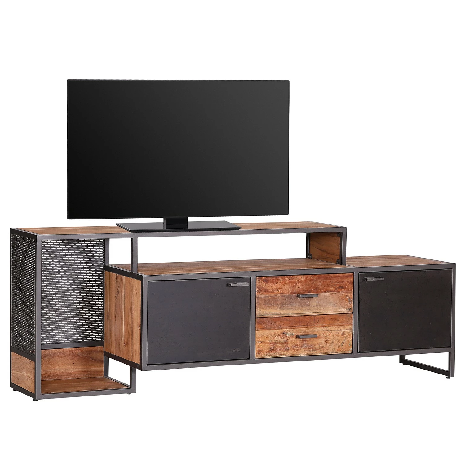 Ars manufacti TV-Lowboard Fyfield - Akazie massiv / Metall - Akazie / Grau 3 Ars manufacti TV-Lowboard Fyfield - Akazie massiv / Metall - Akazie / Grau