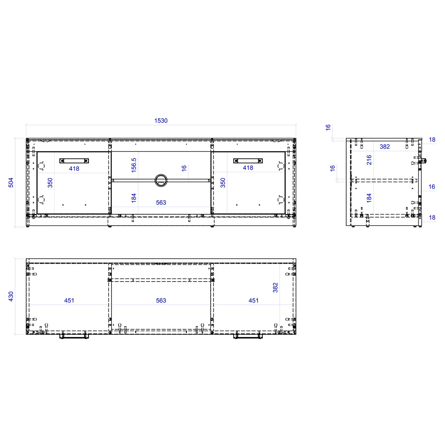 Red Living TV-Lowboard Buzan - Altholz Dekor / Anthrazit 8 Red Living TV-Lowboard Buzan - Altholz Dekor / Anthrazit – Bild 6