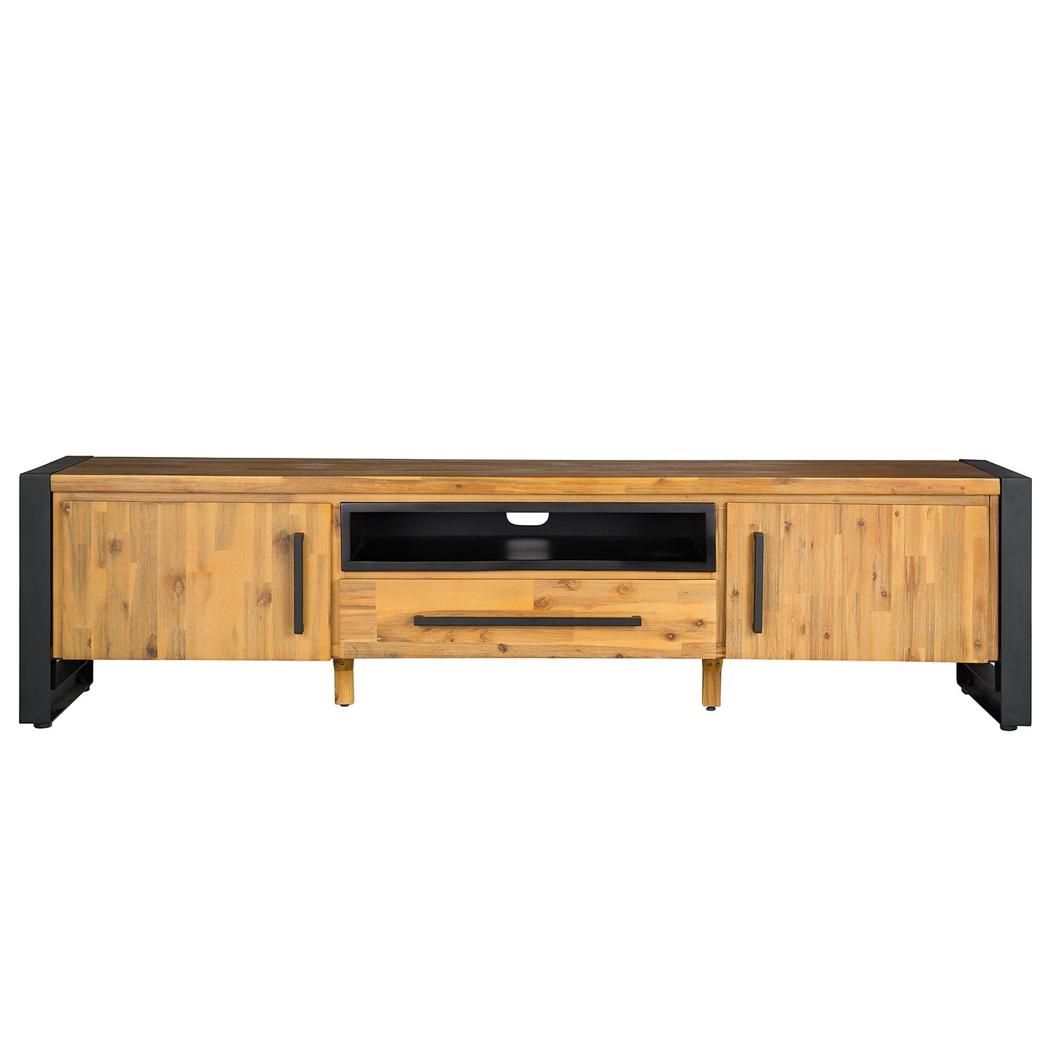 Ars manufacti TV-Lowboard Urban Industry II - Akazie teilmassiv / Metall - Akazie / Schwarz 8 Ars manufacti TV-Lowboard Urban Industry II - Akazie teilmassiv / Metall - Akazie / Schwarz – Bild 6