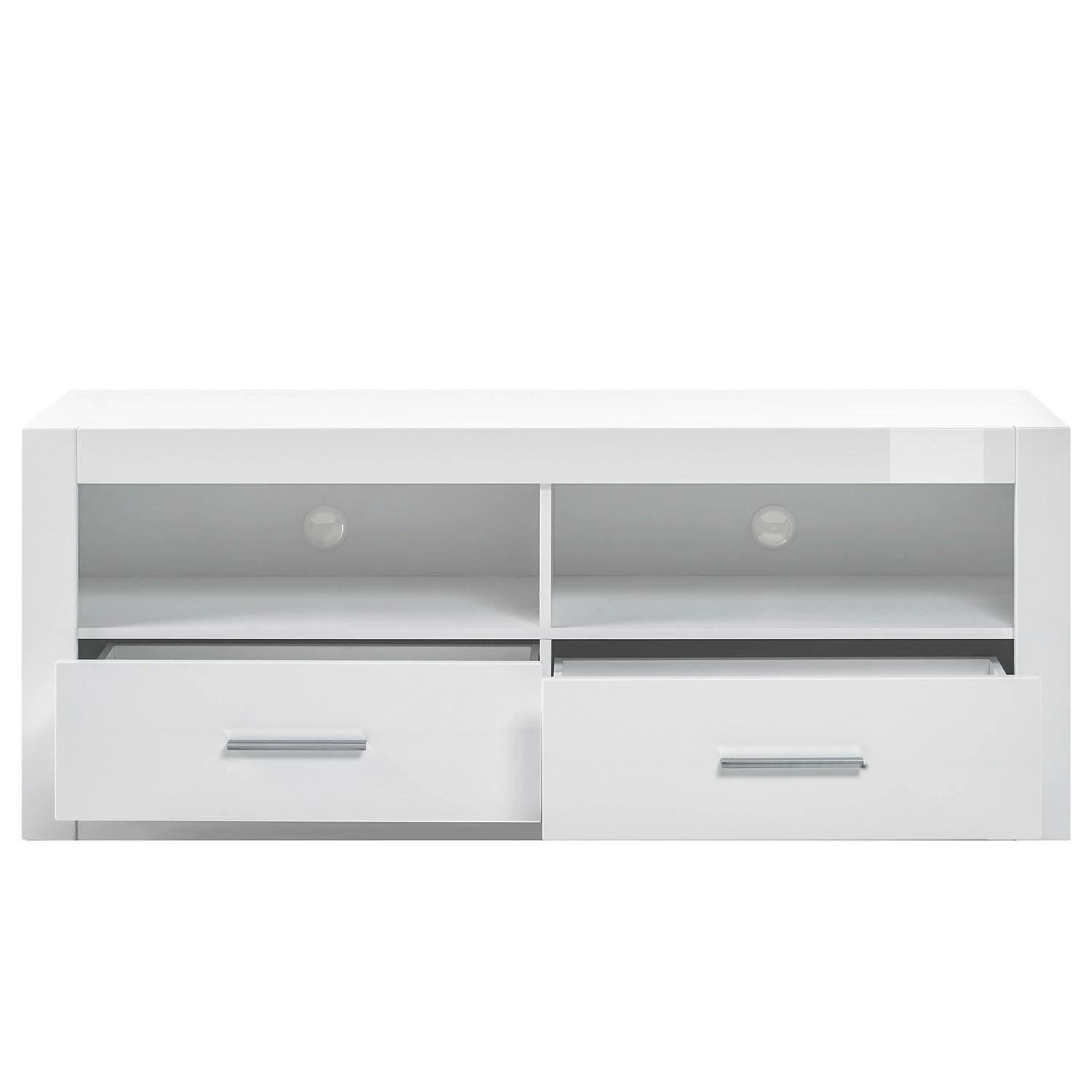 Loftscape TV-Lowboard Bricktown I - Hochglanz Weiß / Matt Weiß 6 Loftscape TV-Lowboard Bricktown I - Hochglanz Weiß / Matt Weiß – Bild 4
