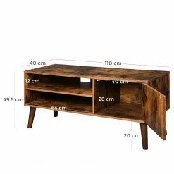 Red Living TV-Lowboard Hickling II - Braun / Gummibaum -Kommoden Verkäufe 2023 1000225822 200914 06130500109 SKETCH DETAILS P000000001000225822 sketch