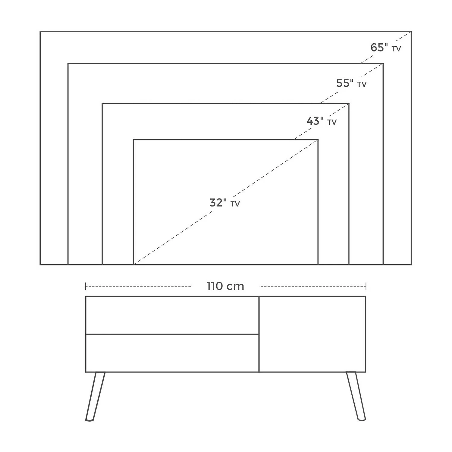 Red Living TV-Lowboard Gillett - Weiß / Gummibaum Hell 9 Red Living TV-Lowboard Gillett - Weiß / Gummibaum Hell – Bild 7