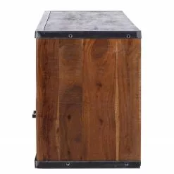 Ars manufacti TV-Lowboard Mackz I - Akazie massiv - Akazie Dunkel / Antik Schwarz -Kommoden Verkäufe 2023 1000226069 220127 084010000040 DETAILS P000000001000226069