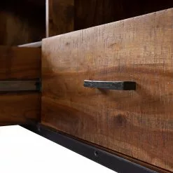 Ars manufacti TV-Lowboard Mackz I - Akazie massiv - Akazie Dunkel / Antik Schwarz -Kommoden Verkäufe 2023 1000226069 220127 084010000050 DETAILS P000000001000226069