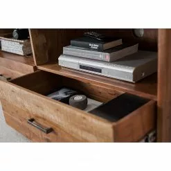 Ars manufacti TV-Lowboard Mackz I - Akazie massiv - Akazie Dunkel / Antik Schwarz -Kommoden Verkäufe 2023 1000226069 220127 084010000065 DETAILS P000000001000226069