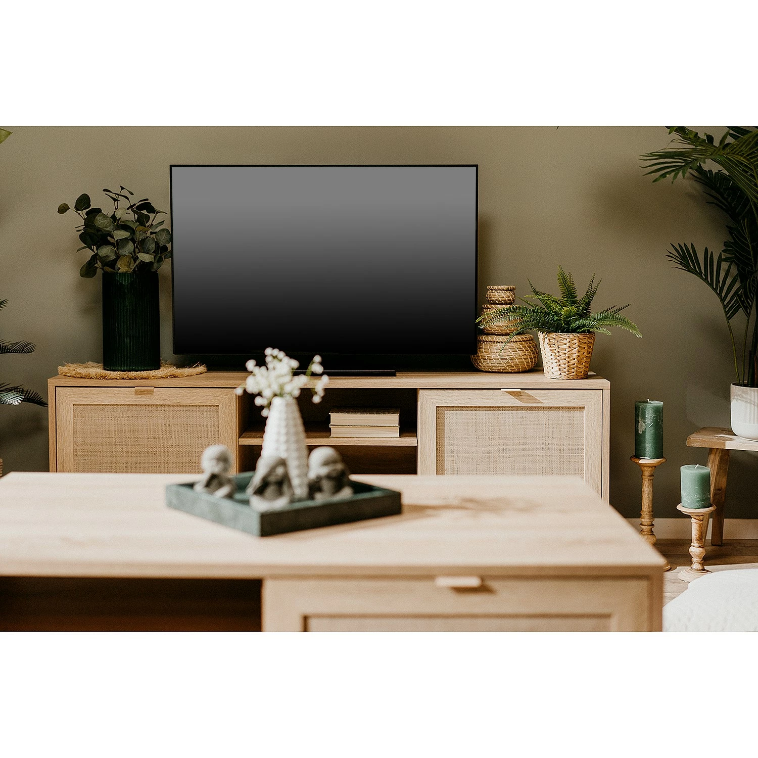 Naturoo TV-Lowboard Bouzy - Eiche Sonoma Dekor 4 Naturoo TV-Lowboard Bouzy - Eiche Sonoma Dekor – Bild 2