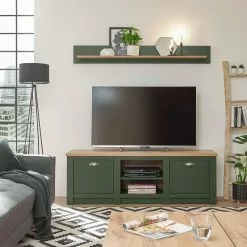 Norrwood TV-Lowboard Cardet - Moosgrün / Eiche Wotan Dekor -Kommoden Verkäufe 2023 1000227555 201016 13025400006 MOOD DETAILS P000000001000227555 mood