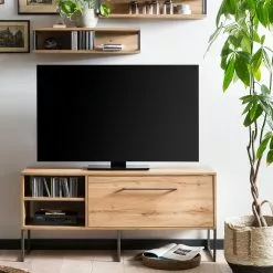 Schildmeyer TV-Lowboard Limmo - Eiche Landhaus Dekor / Schwarz -Kommoden Verkäufe 2023 1000228652 201022 14490700017 MOOD DETAILS P000000001000228652 mood