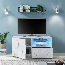 Loftscape TV-Lowboard Roubia I - Hochglanz Weiß -Kommoden Verkäufe 2023 1000229870 201106 11365800003 MOOD DETAILS P000000001000229870 mood