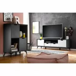 Loftscape TV-Lowboard Nevez - Weiß / Grau -Kommoden Verkäufe 2023 1000230755 201113 13075400018 MOOD DETAILS P000000001000230755 mood