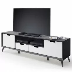 Loftscape TV-Lowboard Nevez - Weiß / Grau -Kommoden Verkäufe 2023 1000230755 201113 13080900026 DETAILS P000000001000230755