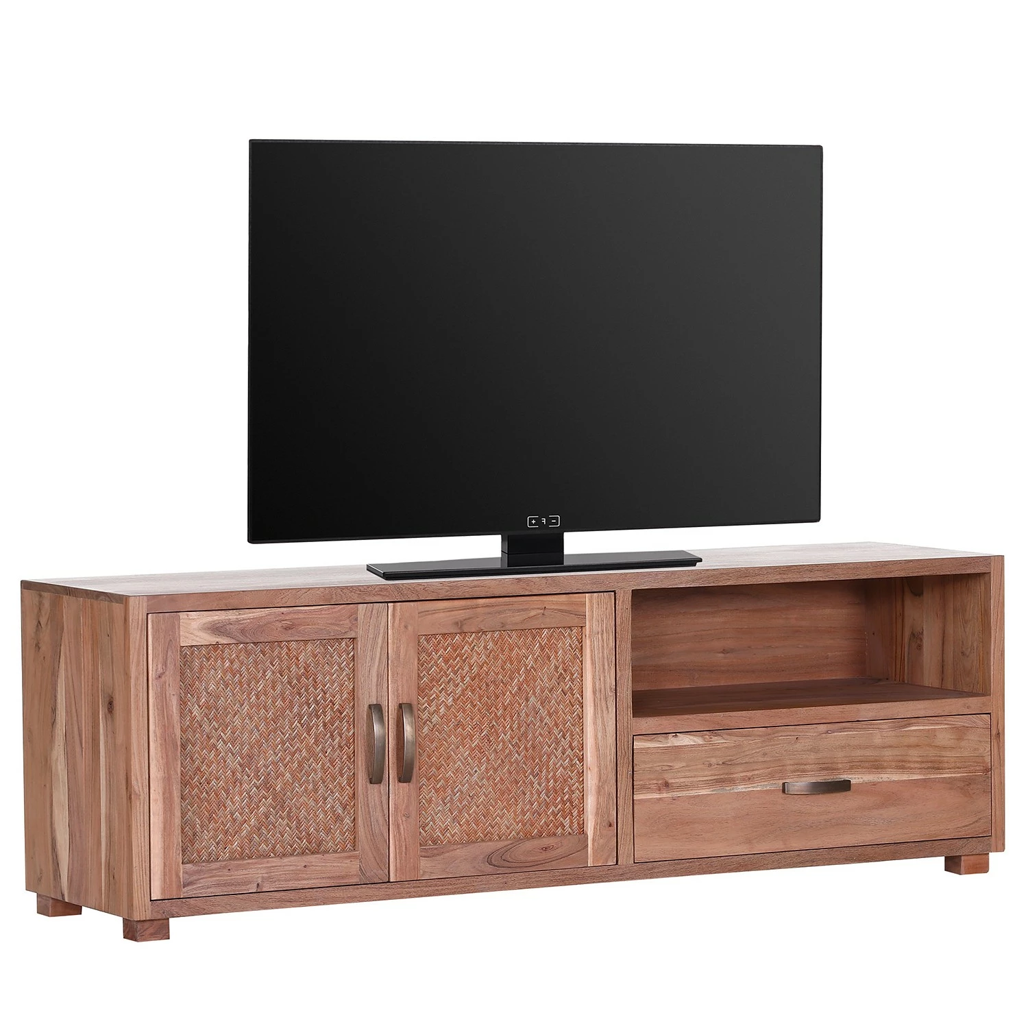 Naturoo TV-Lowboard Valenton I - Akazie massiv / Rattan 3 Naturoo TV-Lowboard Valenton I - Akazie massiv / Rattan
