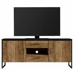 Red Living TV-Lowboard Turriers II - Fichte Dekor / Matt Schwarz -Kommoden Verkäufe 2023 1000245422 210217 13055600080 DETAILS P000000001000245422