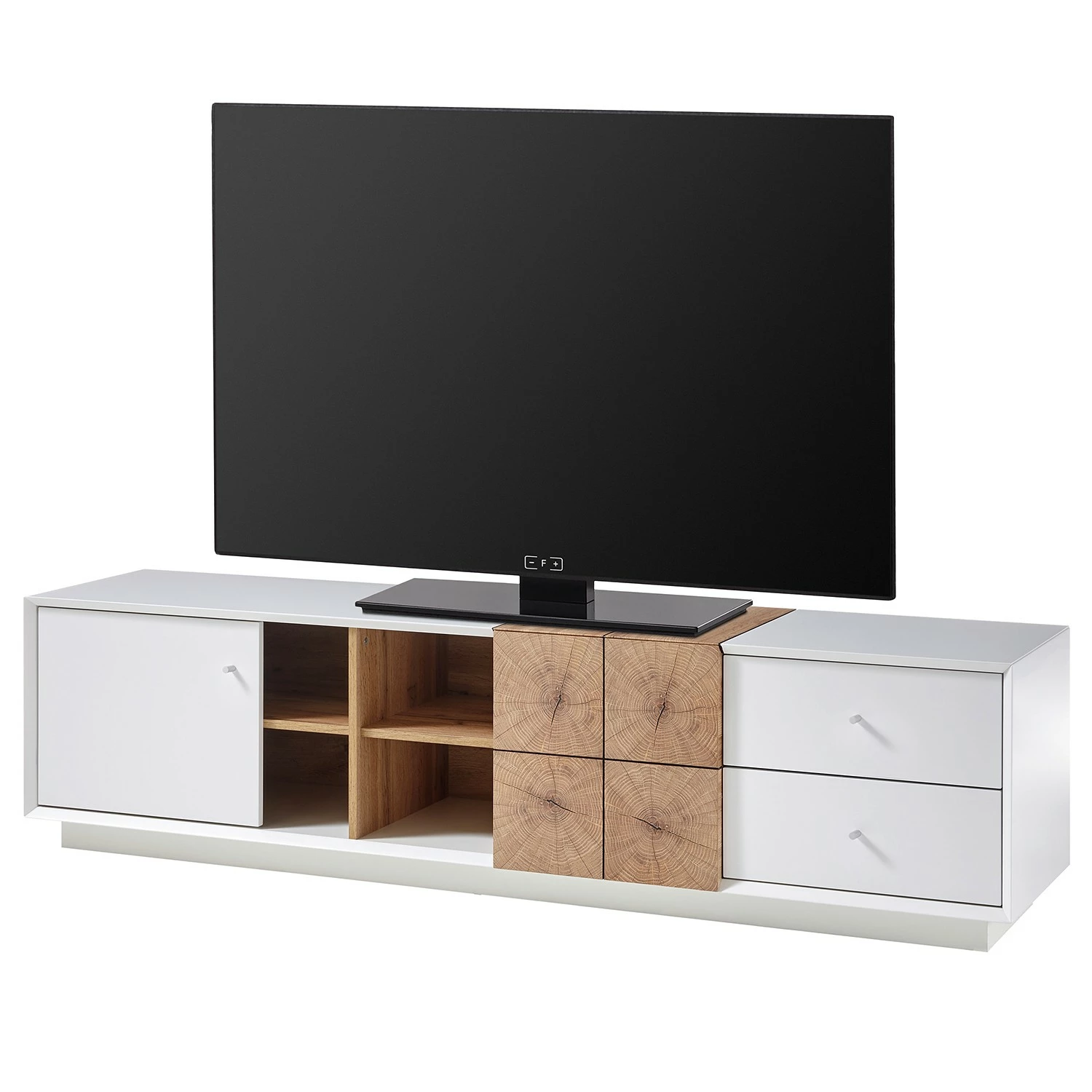 Loftscape TV-Lowboard Crecora - Weiß / Eiche Dekor 3 Loftscape TV-Lowboard Crecora - Weiß / Eiche Dekor