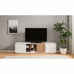 Loftscape TV-Lowboard Crecora - Weiß / Eiche Dekor 12 Loftscape TV-Lowboard Crecora - Weiß / Eiche Dekor -Kommoden Verkäufe 2023 1000246790 220509 021 MOOD DETAILS P000000001000246790 mood