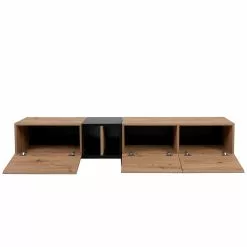 Loftscape TV-Lowboard Bedee - Eiche Artisan Dekor / Schwarz -Kommoden Verkäufe 2023 1000248872 210218 08483000043 DETAILS P000000001000248872