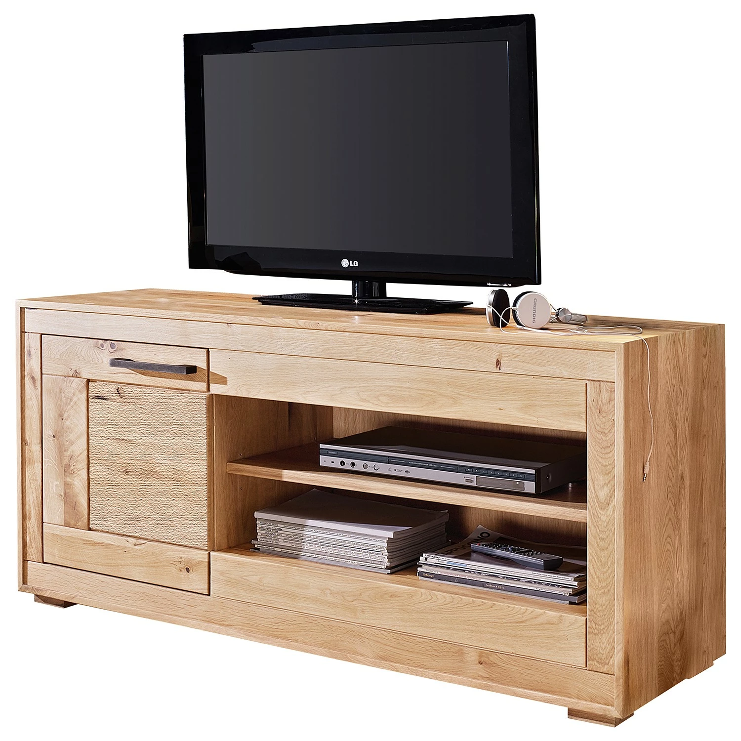 Naturoo TV-Lowboard Juillan I - Wildeiche massiv / Metall - Wildeiche / Schwarz 3 Naturoo TV-Lowboard Juillan I - Wildeiche massiv / Metall - Wildeiche / Schwarz