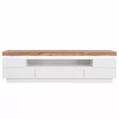 Fredriks TV-Lowboard Namona II - Inkl. Beleuchtung - Eiche Dekor / Weiß -Kommoden Verkäufe 2023 1000255072 220729 035 DETAILS P000000001000255072