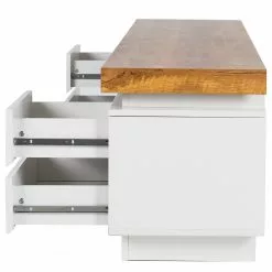 Fredriks TV-Lowboard Namona II - Inkl. Beleuchtung - Eiche Dekor / Weiß -Kommoden Verkäufe 2023 1000255072 220729 050 DETAILS P000000001000255072