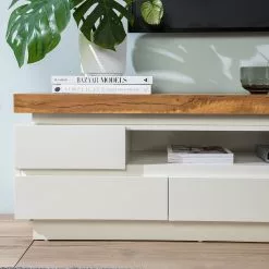 Fredriks TV-Lowboard Namona II - Inkl. Beleuchtung - Eiche Dekor / Weiß -Kommoden Verkäufe 2023 1000255072 220729 051 DETAILS P000000001000255072