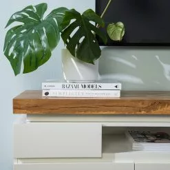 Fredriks TV-Lowboard Namona II - Inkl. Beleuchtung - Eiche Dekor / Weiß -Kommoden Verkäufe 2023 1000255072 220729 054 DETAILS P000000001000255072