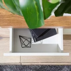 Fredriks TV-Lowboard Namona II - Inkl. Beleuchtung - Eiche Dekor / Weiß -Kommoden Verkäufe 2023 1000255072 220729 073 DETAILS P000000001000255072