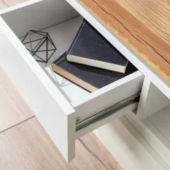 Fredriks TV-Lowboard Namona II - Inkl. Beleuchtung - Eiche Dekor / Weiß -Kommoden Verkäufe 2023 1000255072 220729 074 DETAILS P000000001000255072