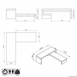 Temahome TV-Rack Chico - Weiß -Kommoden Verkäufe 2023 1000255227 210324 15033200066 SKETCH DETAILS P000000001000255227 sketch