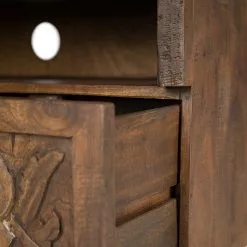 Wolf-Möbel TV-Lowboard Carving - Akazie massiv -Kommoden Verkäufe 2023 1000256998 220520 039 DETAILS P000000001000256998