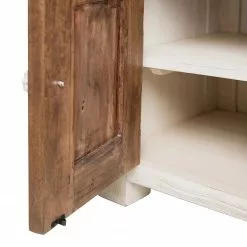 Wolf-Möbel TV-Lowboard Maison - Akazie massiv - Akazie Stone / Antik Weiß -Kommoden Verkäufe 2023 1000257236 220406 045 DETAILS P000000001000257236