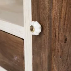 Wolf-Möbel TV-Lowboard Maison - Akazie massiv - Akazie Stone / Antik Weiß -Kommoden Verkäufe 2023 1000257236 220406 050 DETAILS P000000001000257236