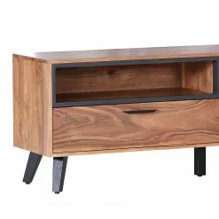 Naturoo TV-Lowboard Manabi - Akazie massiv - Akazie / Anthrazit -Kommoden Verkäufe 2023 1000261433 210430 11590900061 DETAILS P000000001000261433