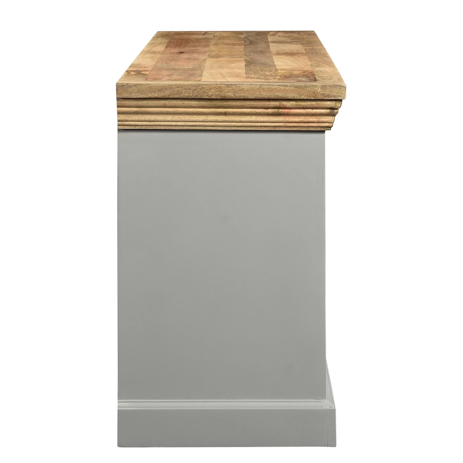 Maison Belfort TV-Lowboard Antton - Akazie / Mango massiv - Grau / Mango 6 Maison Belfort TV-Lowboard Antton - Akazie / Mango massiv - Grau / Mango – Bild 4