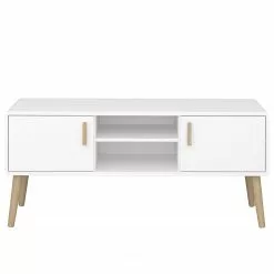 Steens TV-Lowboard Pavona - Weiß / Eiche -Kommoden Verkäufe 2023 1000270004 210527 14182000004 DETAILS P000000001000270004