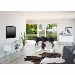 Steens TV-Lowboard Pavona - Weiß / Eiche -Kommoden Verkäufe 2023 1000270004 210712 14182000003 MOOD DETAILS P000000001000270004 mood