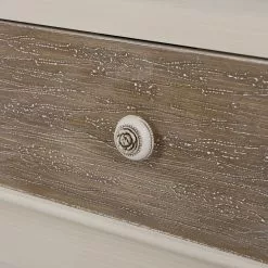 Ridgevalley TV-Lowboard Pua - Eukalyptus massiv - Cremeweiß / Braun -Kommoden Verkäufe 2023 1000270686 210602 06133100119 DETAILS P000000001000270686