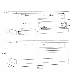 Ridgevalley TV-Lowboard Moro - Eiche Artisan Dekor / Grau 11 Ridgevalley TV-Lowboard Moro - Eiche Artisan Dekor / Grau -Kommoden Verkäufe 2023 1000272393 210819 07024900153 SKETCH DETAILS P000000001000272393 sketch