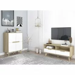 Norrwood TV-Lowboard Ibo - Weiß / Eiche Artisan Dekor 11 Norrwood TV-Lowboard Ibo - Weiß / Eiche Artisan Dekor -Kommoden Verkäufe 2023 1000273489 210615 13505500006 MOOD DETAILS P000000001000273489 mood