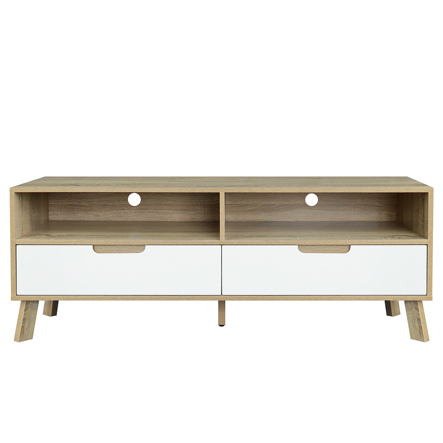 Norrwood TV-Lowboard Ibo - Weiß / Eiche Artisan Dekor 7 Norrwood TV-Lowboard Ibo - Weiß / Eiche Artisan Dekor – Bild 5