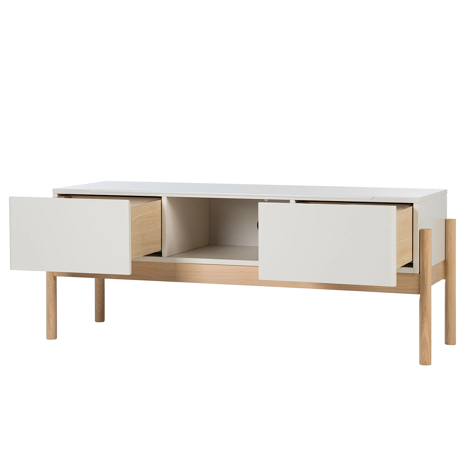 Studio Copenhagen TV-Lowboard Cooby I - Muschelweiß / Eiche Hell 8 Studio Copenhagen TV-Lowboard Cooby I - Muschelweiß / Eiche Hell – Bild 6