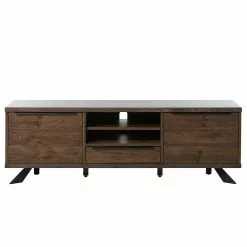 Red Living TV-Lowboard Berck - Echtholzfurnier / Metall - Raucheiche / Schwarz -Kommoden Verkäufe 2023 1000277624 210706 14080800005 DETAILS P000000001000277624