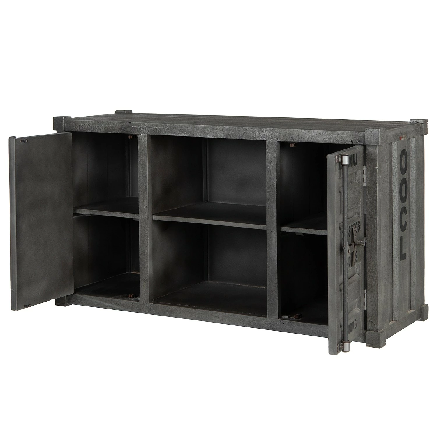 Wolf-Möbel TV-Lowboard Container I - Akazie massiv - Akazie Grau 7 Wolf-Möbel TV-Lowboard Container I - Akazie massiv - Akazie Grau – Bild 5