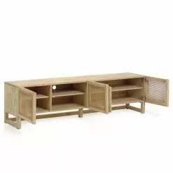 Loftscape TV-Lowboard Risley - Mindi massiv / Rattan -Kommoden Verkäufe 2023 1000282689 210729 06153200046 DETAILS P000000001000282689