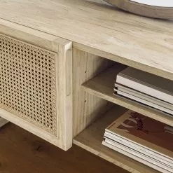 Loftscape TV-Lowboard Risley - Mindi massiv / Rattan -Kommoden Verkäufe 2023 1000282689 210729 06153500052 DETAILS P000000001000282689