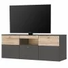 Loftscape TV-Lowboard Corey - Inkl. Beleuchtung - Eiche Dekor / Grau - Breite: 150 cm -Kommoden Verkäufe 2023 1000282736 211109 144346000017 IMAGE P000000001000282736