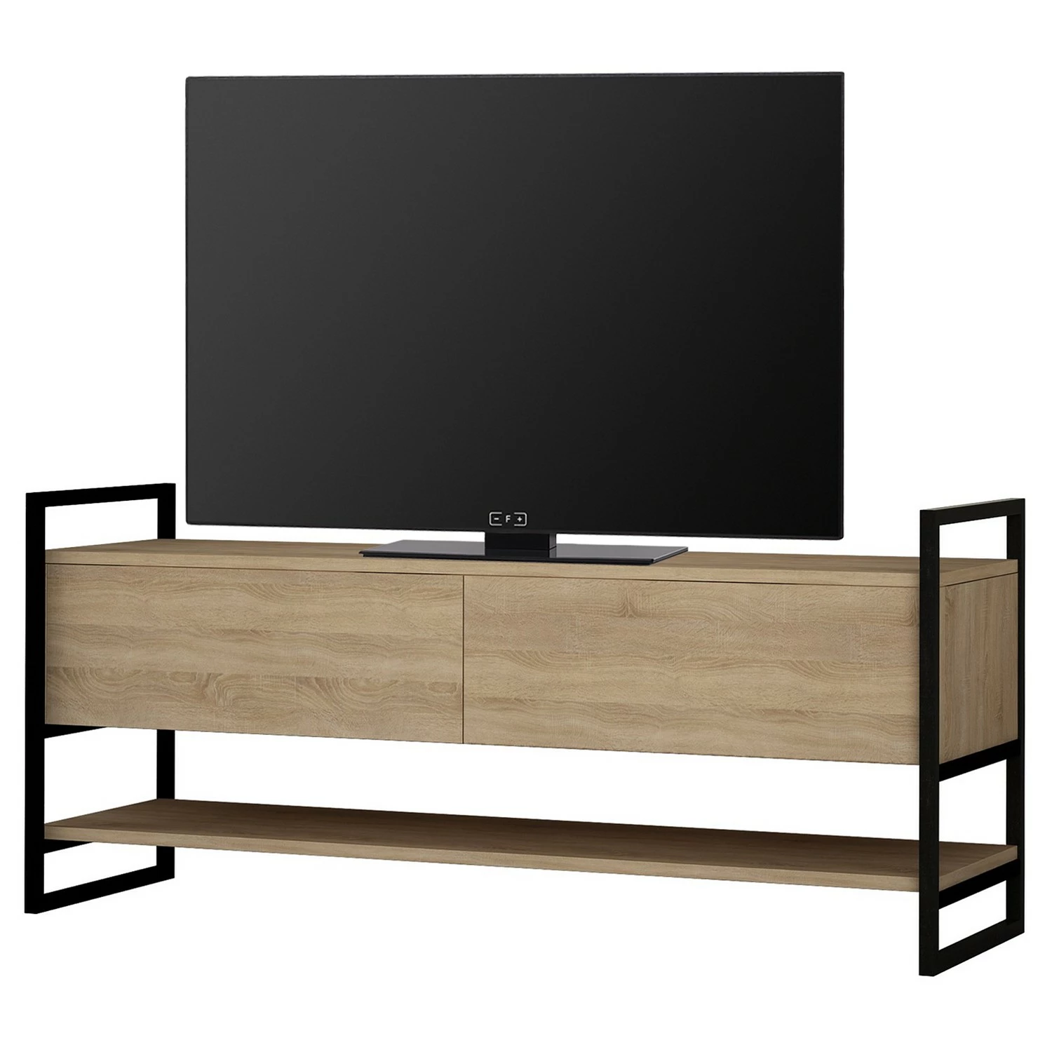 Red Living TV-Lowboard Montone - Metall - Eiche Dekor / Schwarz 3 Red Living TV-Lowboard Montone - Metall - Eiche Dekor / Schwarz