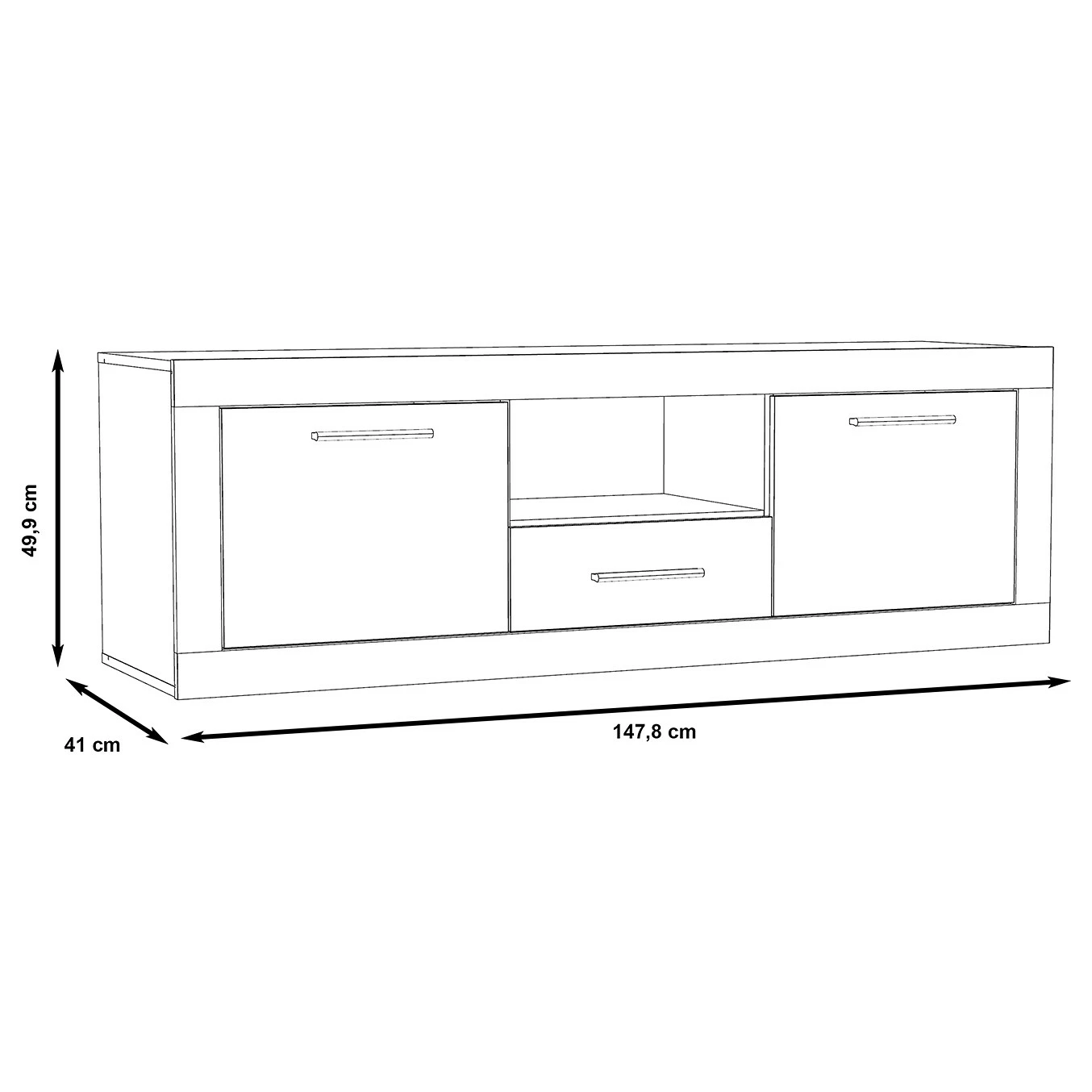 Loftscape TV-Lowboard Ballito - Sandeiche Dekor 7 Loftscape TV-Lowboard Ballito - Sandeiche Dekor – Bild 5